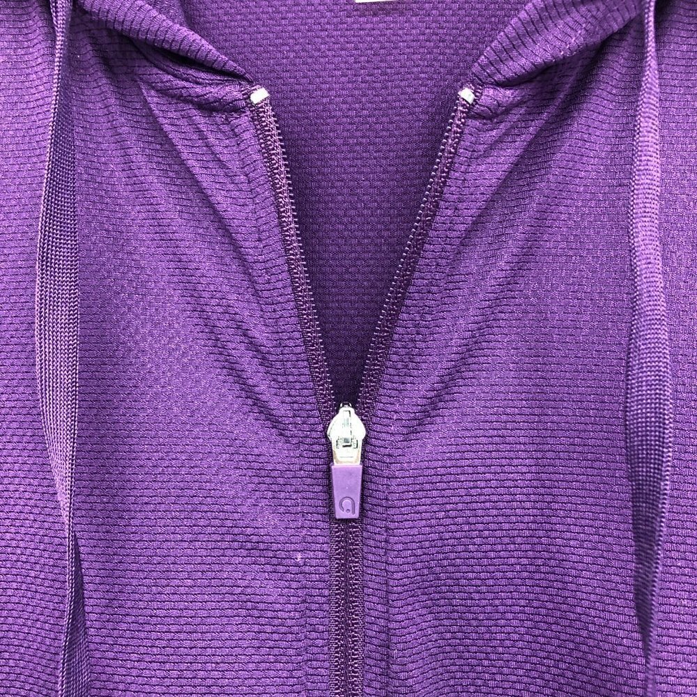 Hyba  Purple lightweight athletic zip hoodie size M - Picture 6 of 16
